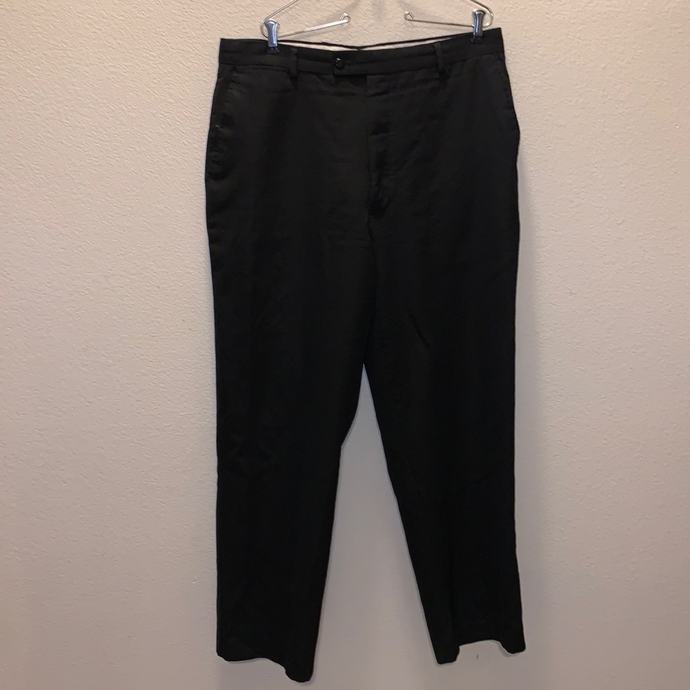 Louis Raphael Tailored Wool Dress Pants black Men’s 36X30